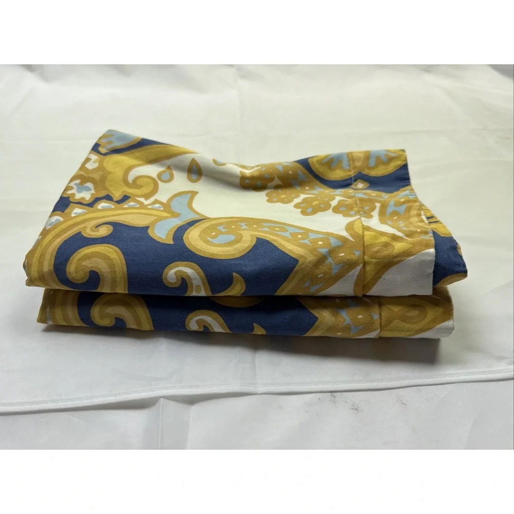 Pottery Barn Kendall Organic Cotton Set Of Two 2 Standard Shams 20